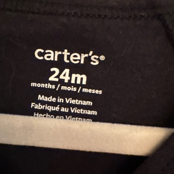 Carter's Black Cat Long Sleeve Dress with Leopard Print Ears ๐โโฌ๐ - Picture 7 of 7